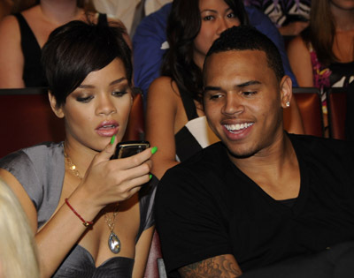 Rihanna and Chris Brown at event of 2008 MTV Movie Awards (2008)