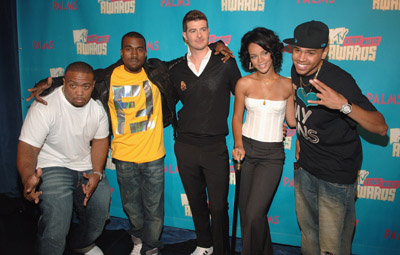 Tim Mosley, Robin Thicke, Kanye West, Rihanna and Chris Brown
