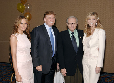 Larry King, Shawn Southwick, Donald Trump and Melania Trump