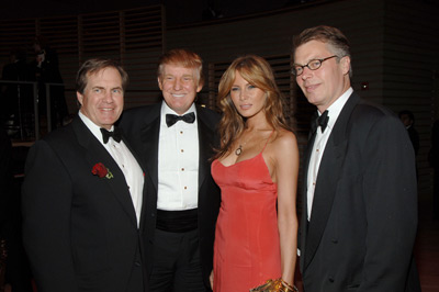 Donald Trump, Melania Trump and Bill Belichick