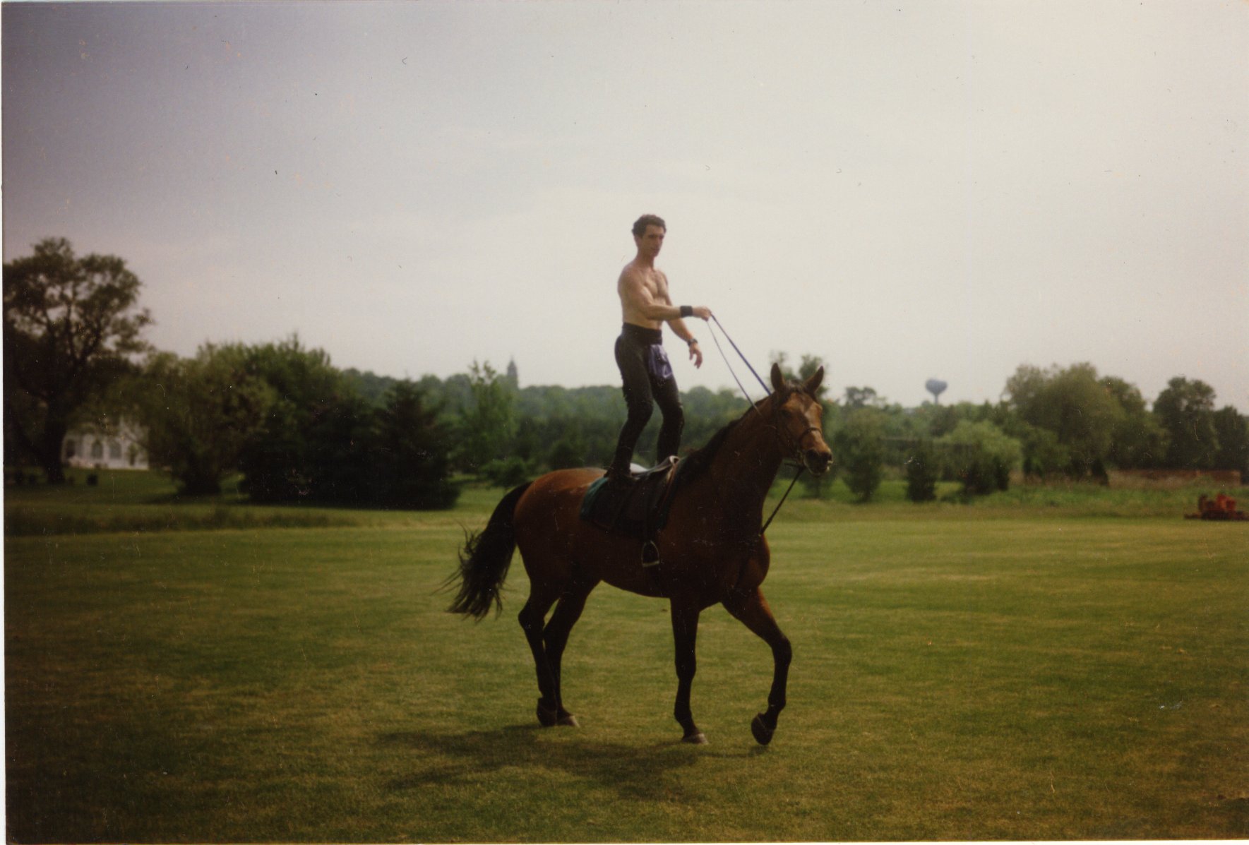 David and his horse Cinbad.