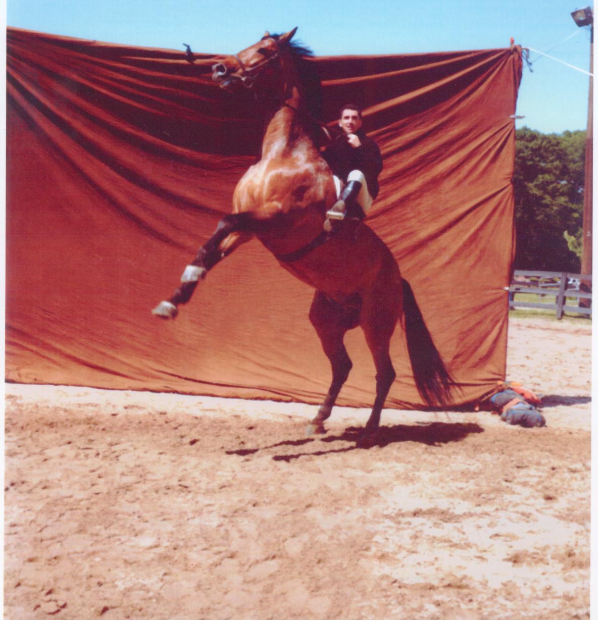 David Copeland & his horse Cinbad for Ralph Lauren