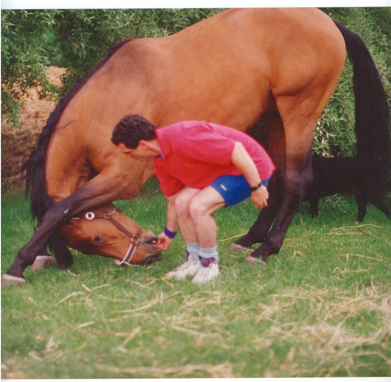 David Copeland & his horse Cinbad