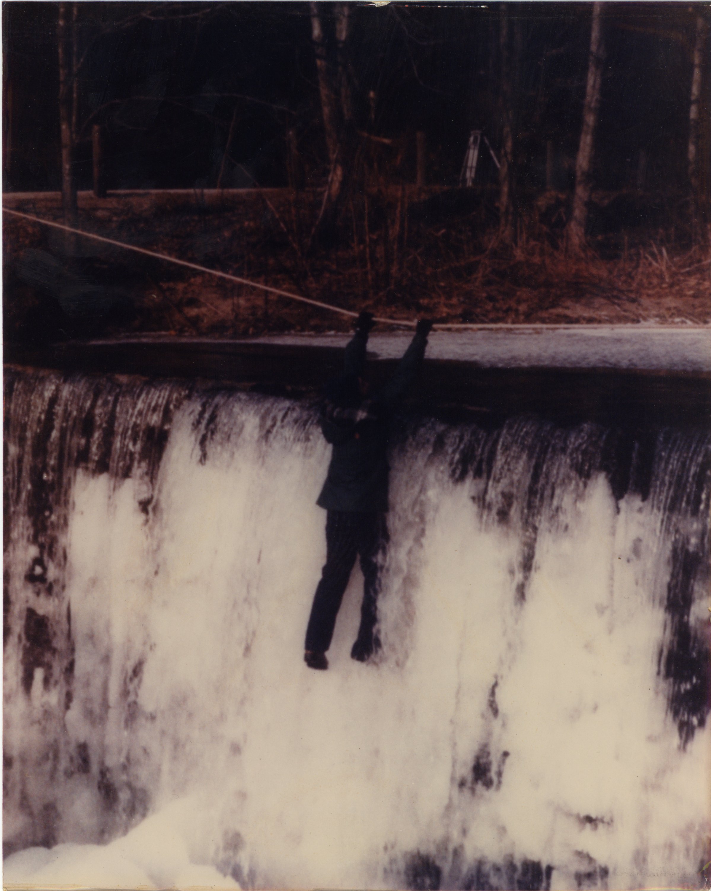 David Copeland, Stunt Coordinator & Stunt Double for Don Hastings ... hanging over a 40 foot Waterfall. As The World Turns.