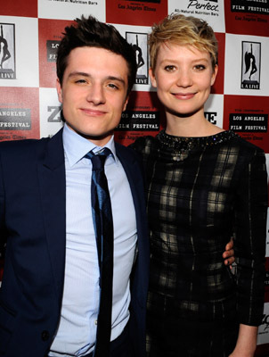 Josh Hutcherson and Mia Wasikowska at event of The Kids Are All Right (2010)