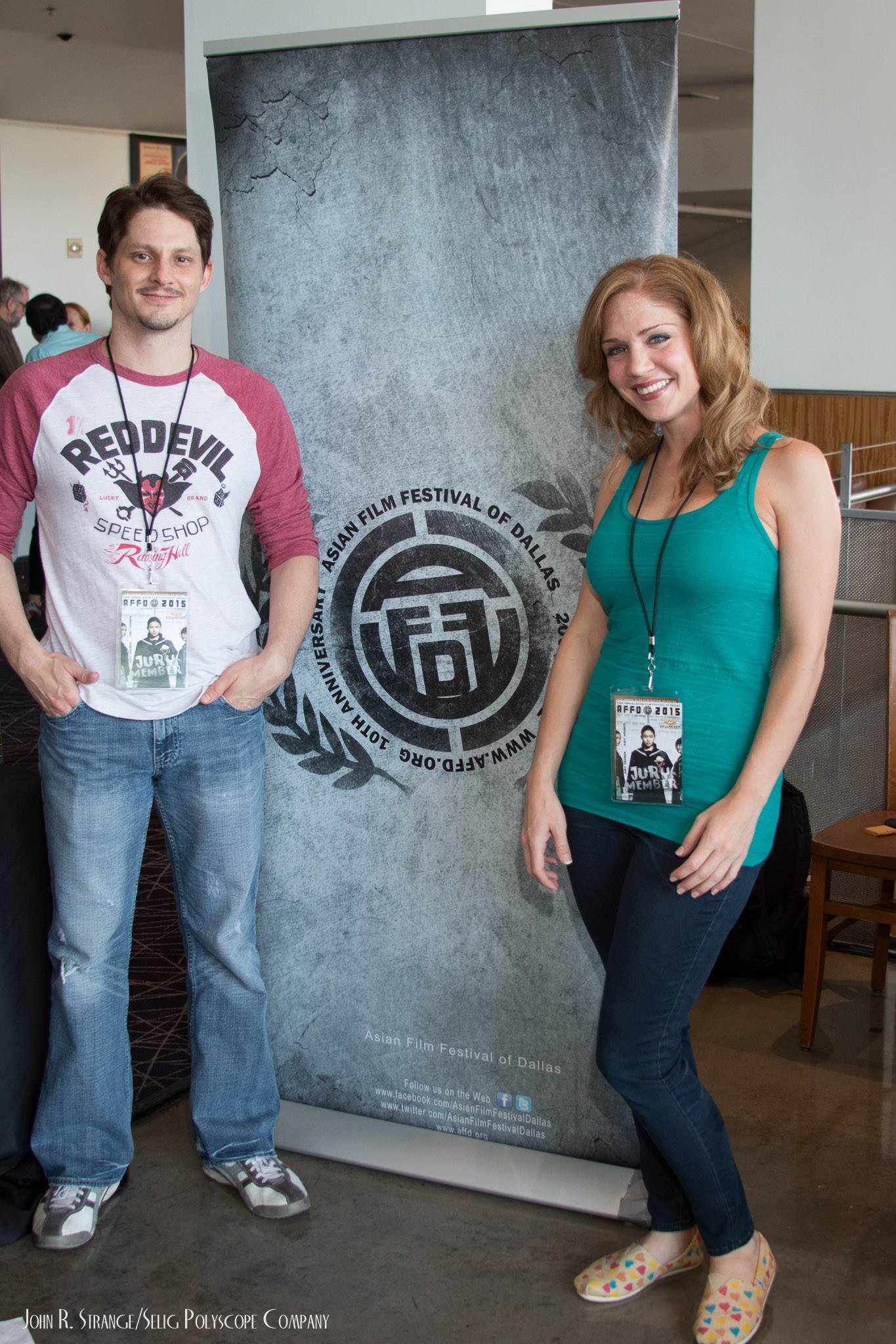Stephen Brodie and Cassie Shea Watson at the 2015 Asian Film Festival of Dallas