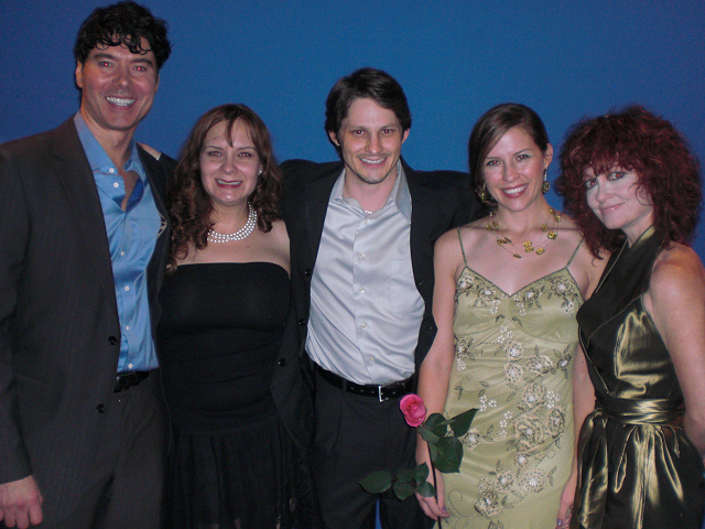 Stephen Brodie with cast and director at the premiere of The Significant Other