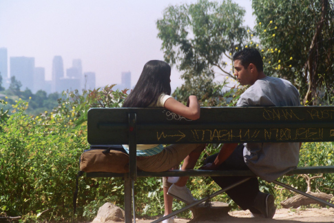 Still of Chalo González, Jesse Garcia and Emily Rios in Quinceañera (2006)