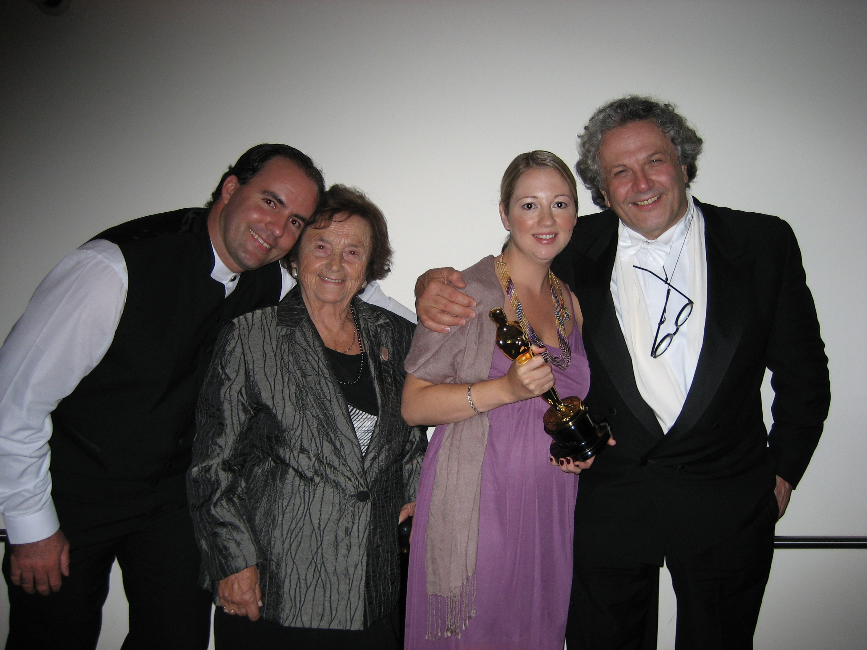 Greg Van Borssum, Angela Miller, Debbie-Lee Van Borssum & George Miller at the Happy Feet Academy Party