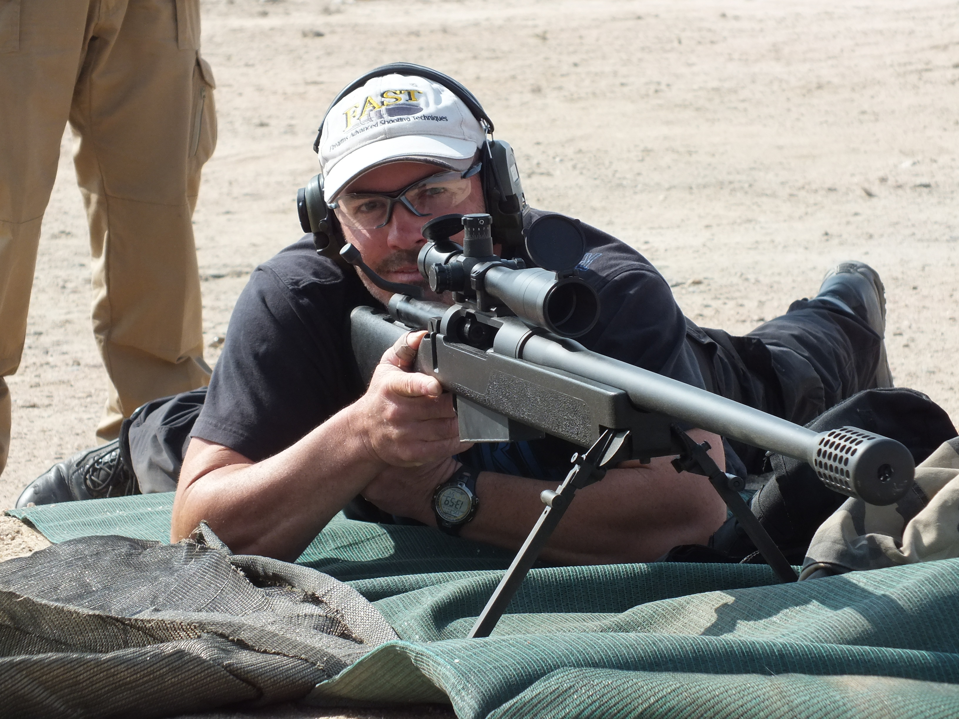 on location with the 50 cal