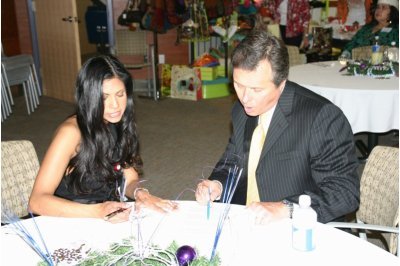 Austin's own Keye 42 News Anchor Ron Oliveira and AngelCaprice Host Dell Children's Function