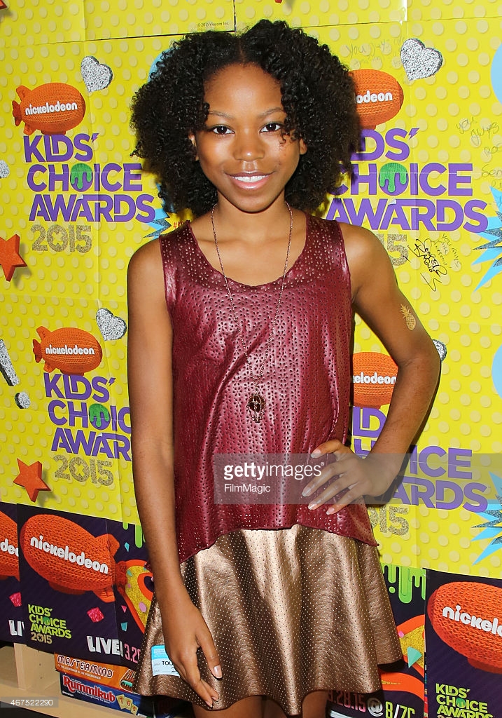 Actress Riele Downs attends Nickelodeon's talent bring The Kids Choice Awards experience to Children's Hospital Los Angeles at The Children's Hospital Los Angeles on March 25, 2015 in Los Angeles, California