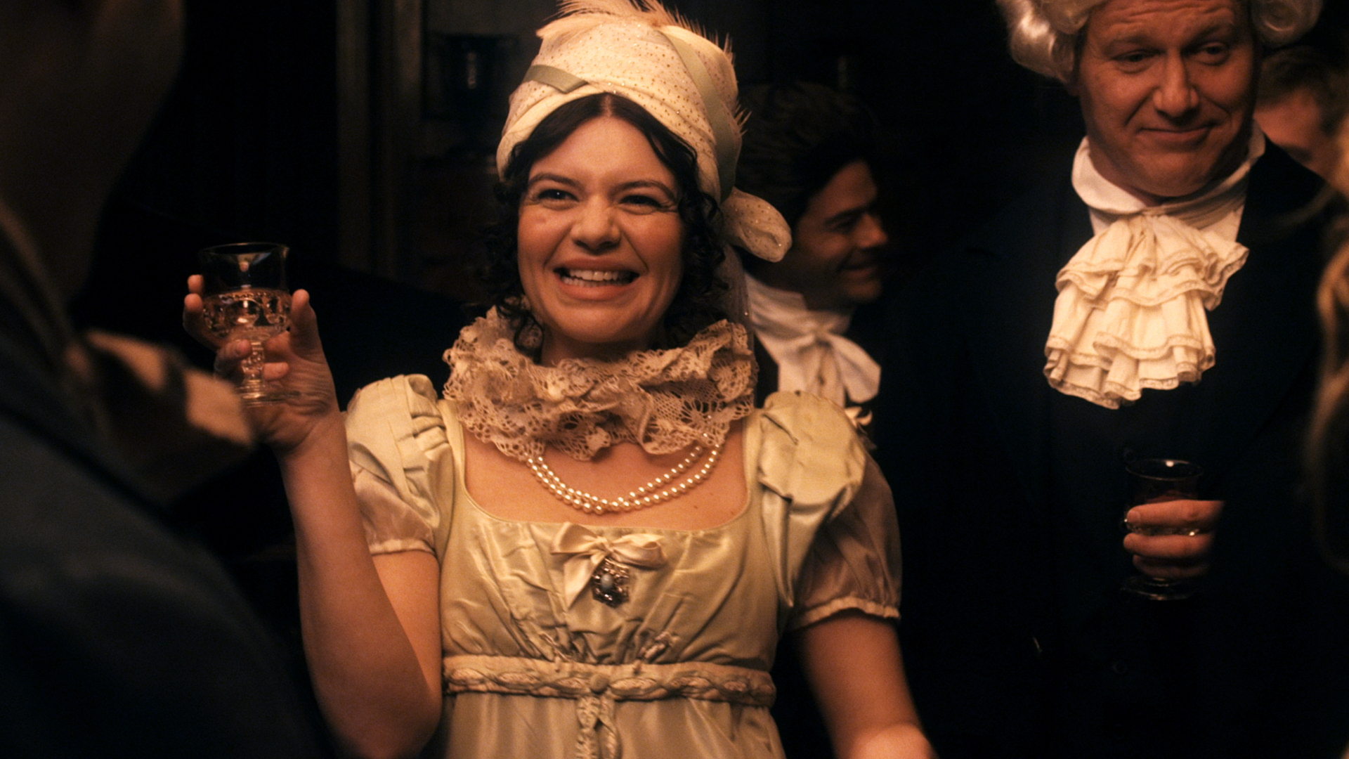 Still of Ian Roberts and Casey Wilson in Drunk History (2013)