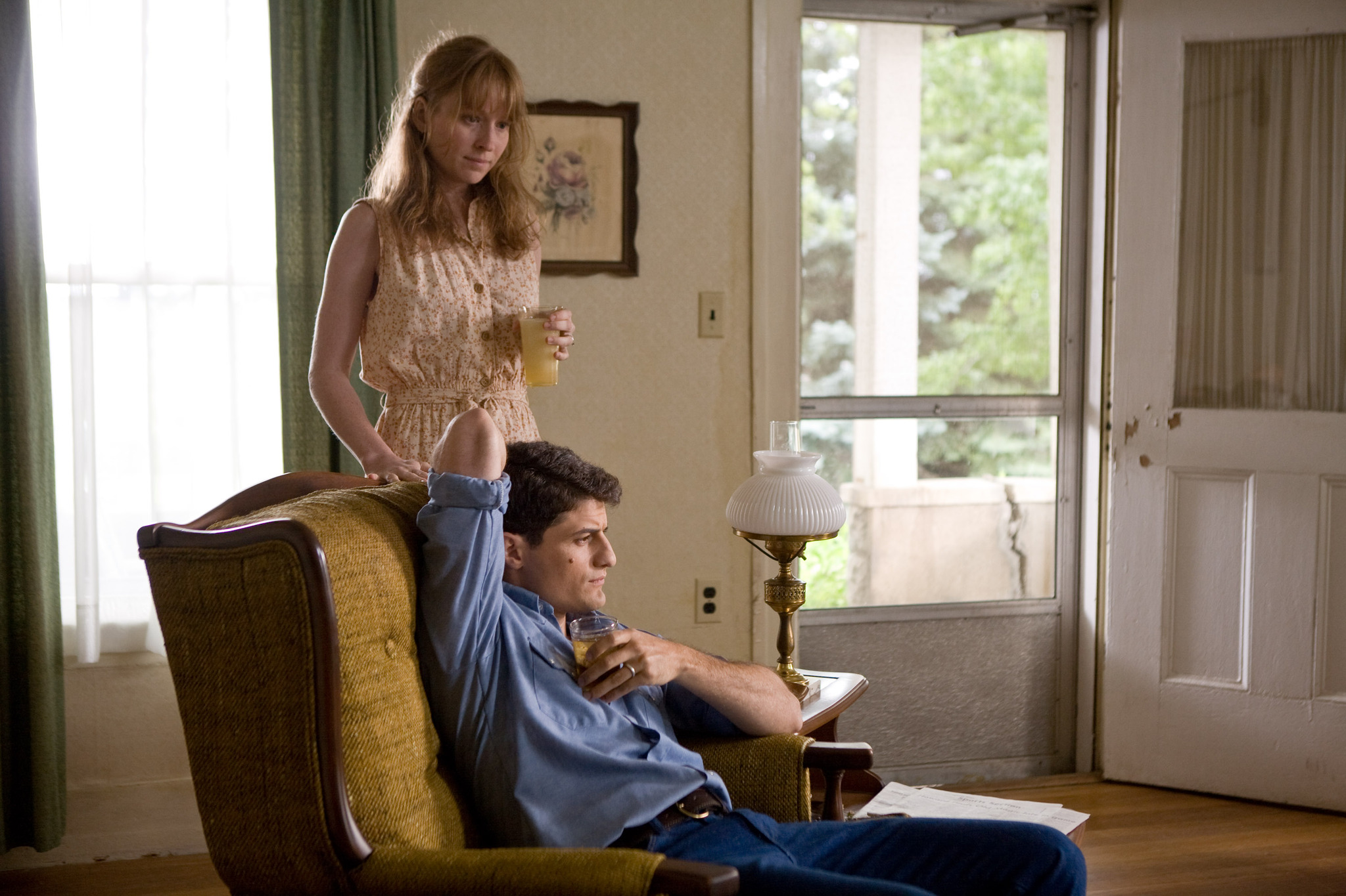 Still of Pepper Binkley and Enver Gjokaj in Stone (2010)