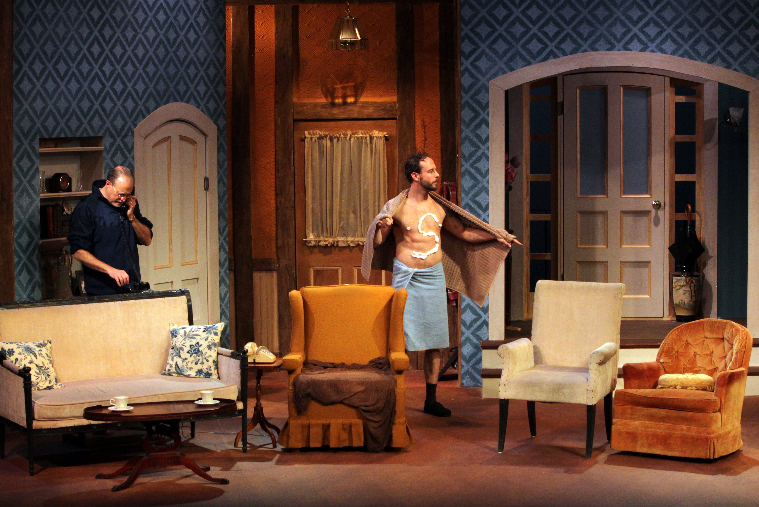 Nick Stevenson in a production of How the Other Half Loves at The Ivoryton Playhouse, CT