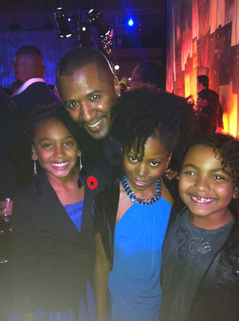 Shai Pierre-Dixon, dir.Malcolm D.Lee, Riele Downs and Isis Moore at the TCL Chinese Theatre Red Carpet Premiere of The Best Man Holiday.