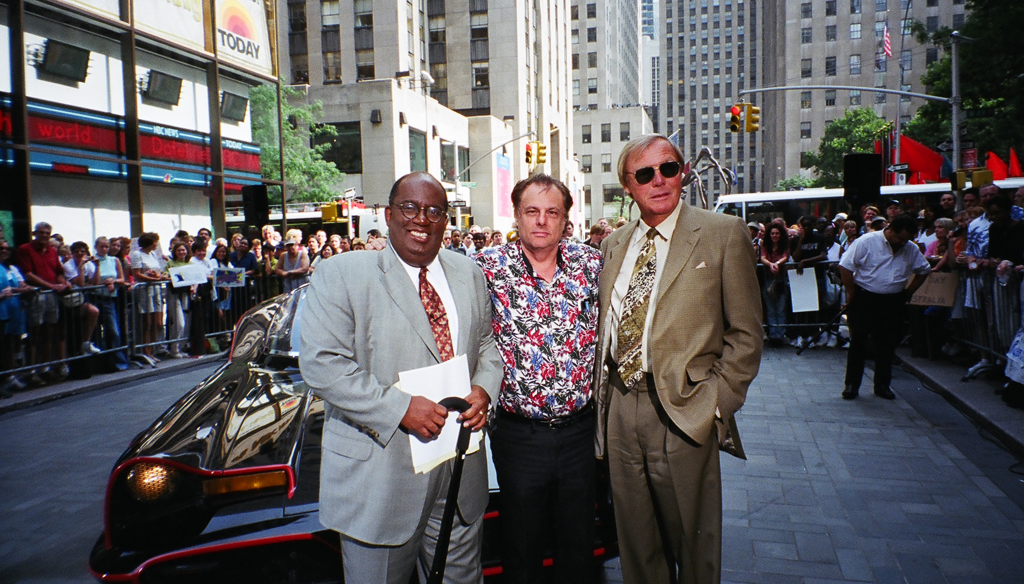 adam west and i with al roker from the today show nbc