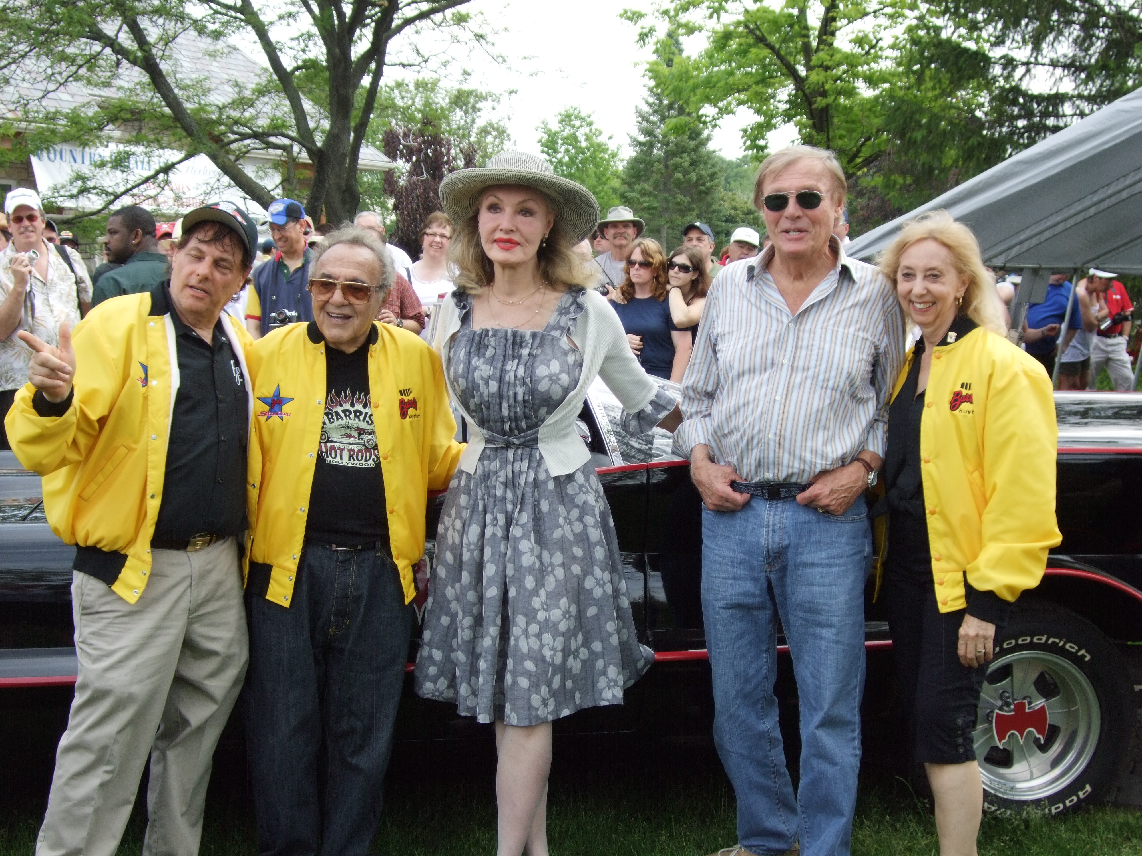 me my wife George Barris Adam West and Julie Newmar