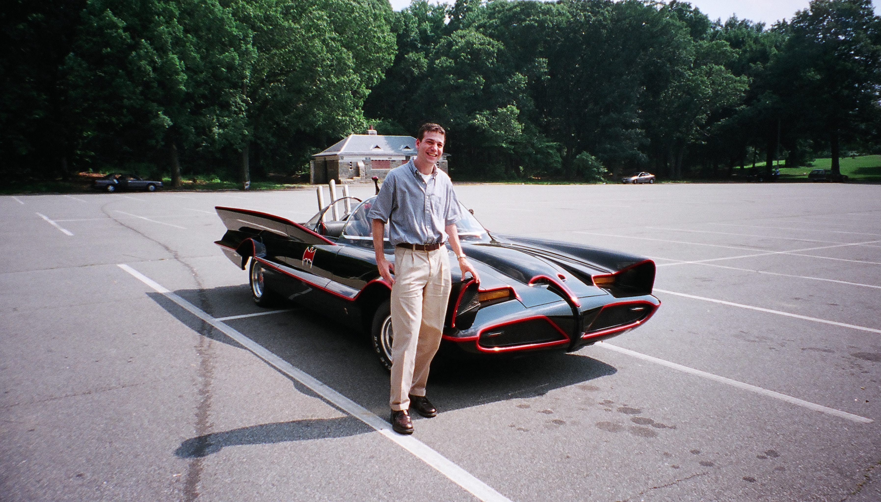 tv guide interview with the batmobile and one of the vice presidents