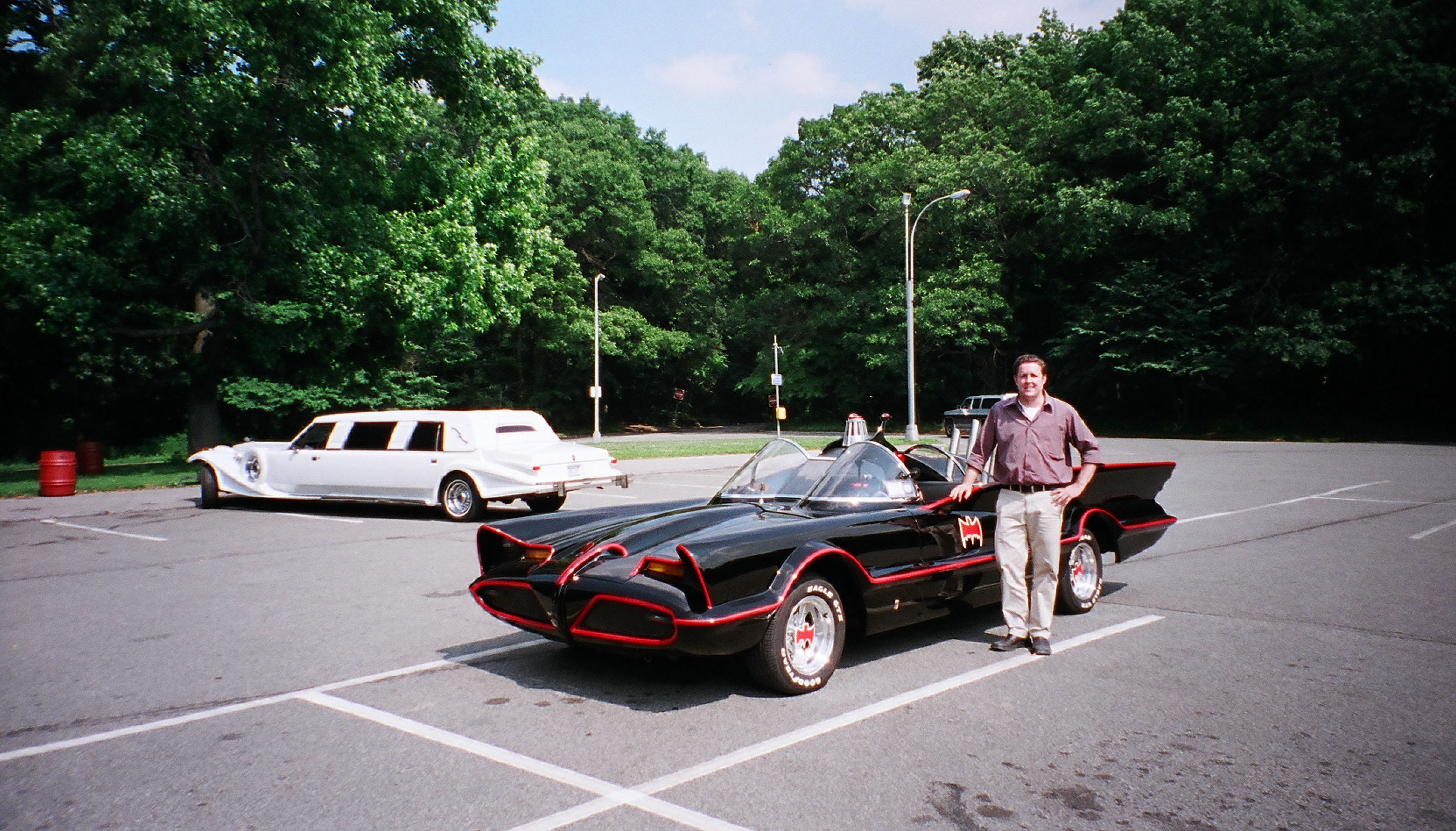 tv giude interview with the batmobile with president of tv guide