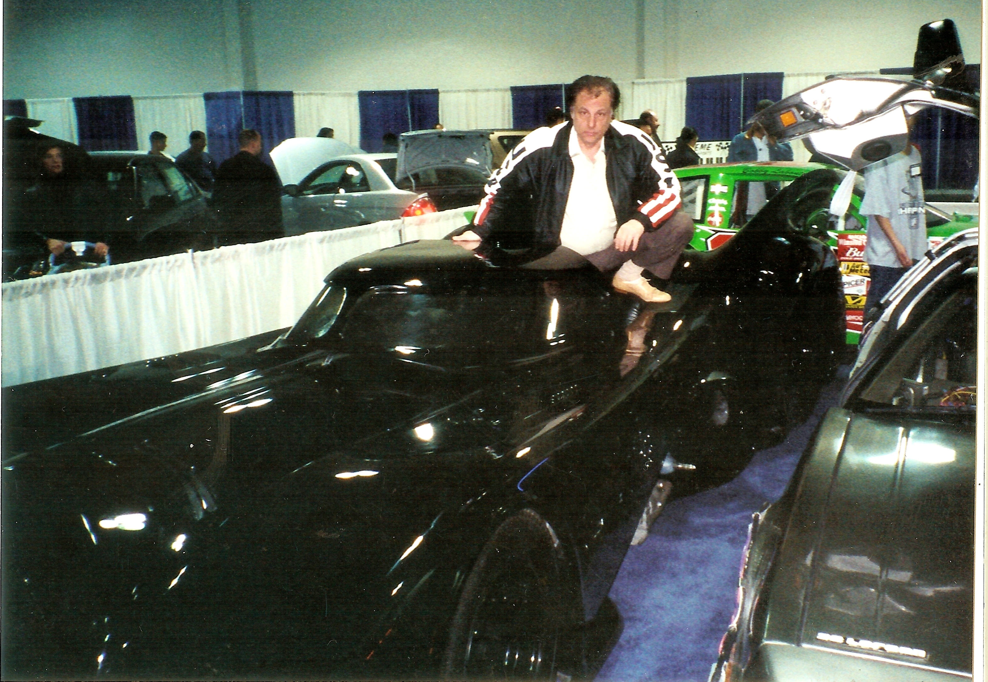 At a car show with the batman returns batmobile i built for wb