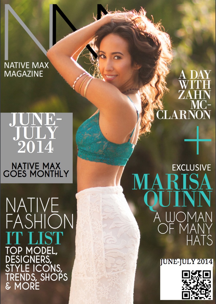 Marisa Quinn graces the cover of the Spring/Summer issue of Native Max Magazine