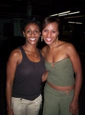 Me and Kerry on Set 