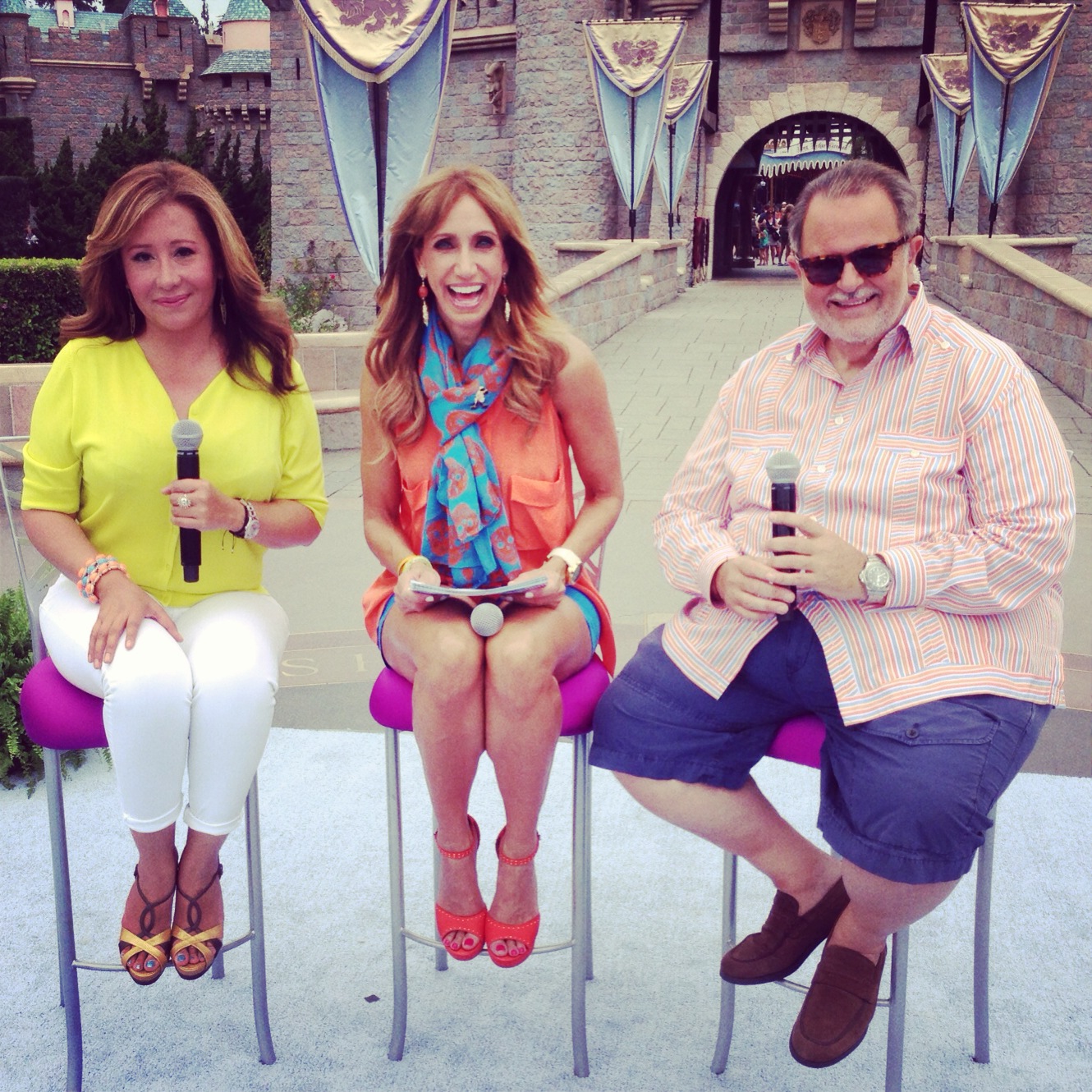 Jessica Maldonado. Lili Estefan and Raul De Molina El Gordo Y La Flaca Univision Network