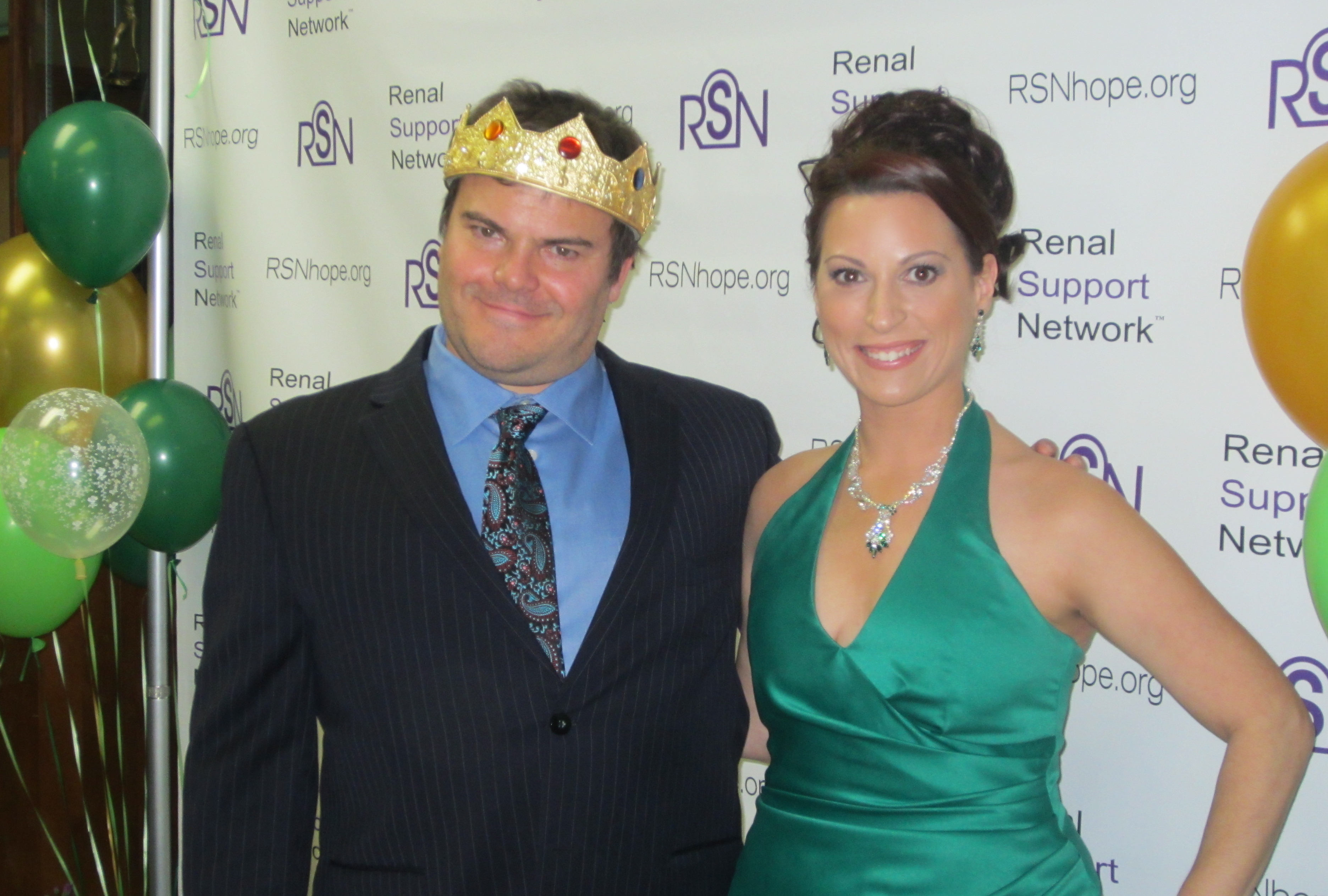 Michelle Romano with Jack Black at the Renal Teen Prom