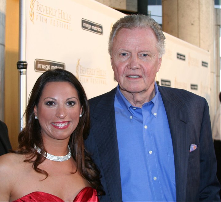 Michelle Romano and Jon Voight at opening night of The Beverly Hills Film Festival