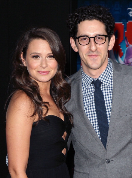 Katie Lowes and Adam Shapiro arrive at the world premiere of 