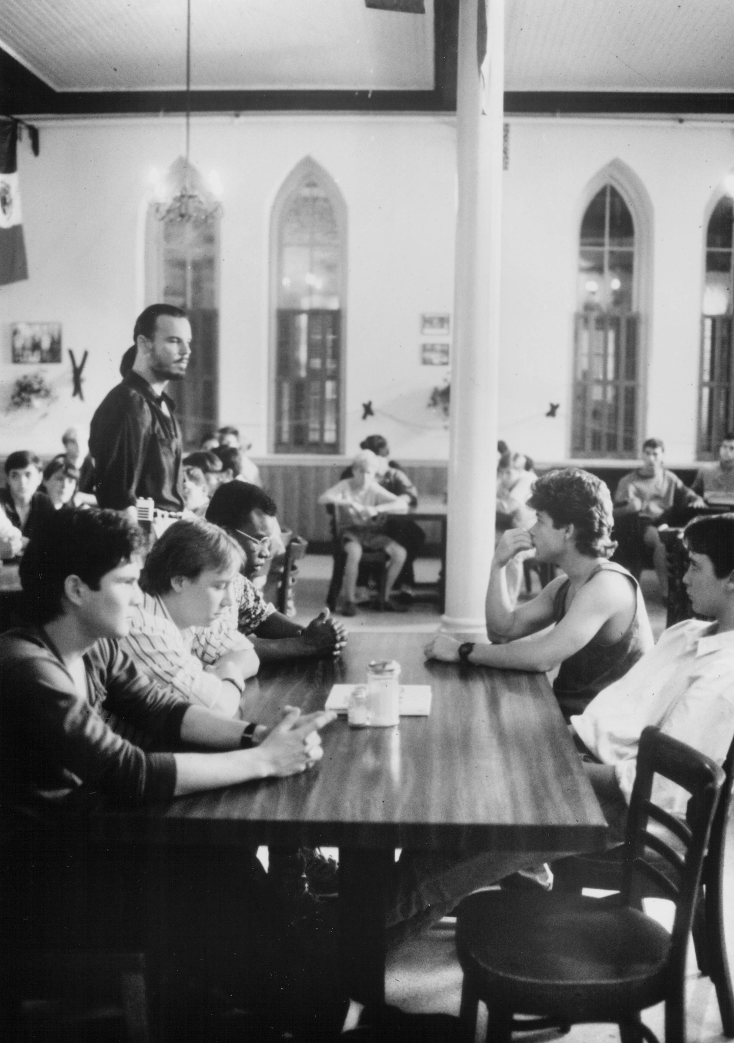 Still of Sean Astin, Wil Wheaton, Keith Coogan, Andrew Divoff, George Perez and T.E. Russell in Toy Soldiers (1991)