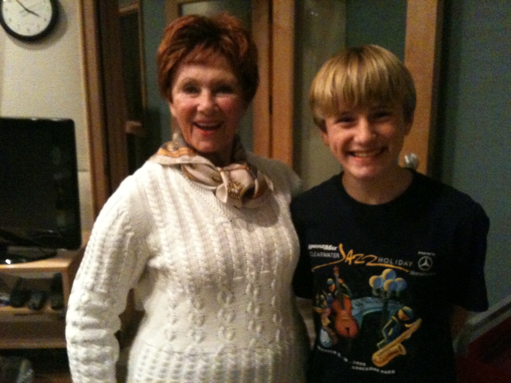 Marion Ross of Happy Days and Nathan Gamble.