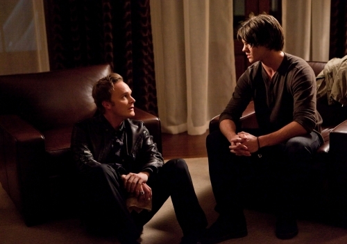 Still of David Anders and Steven R. McQueen in Vampyro dienorasciai (2009)