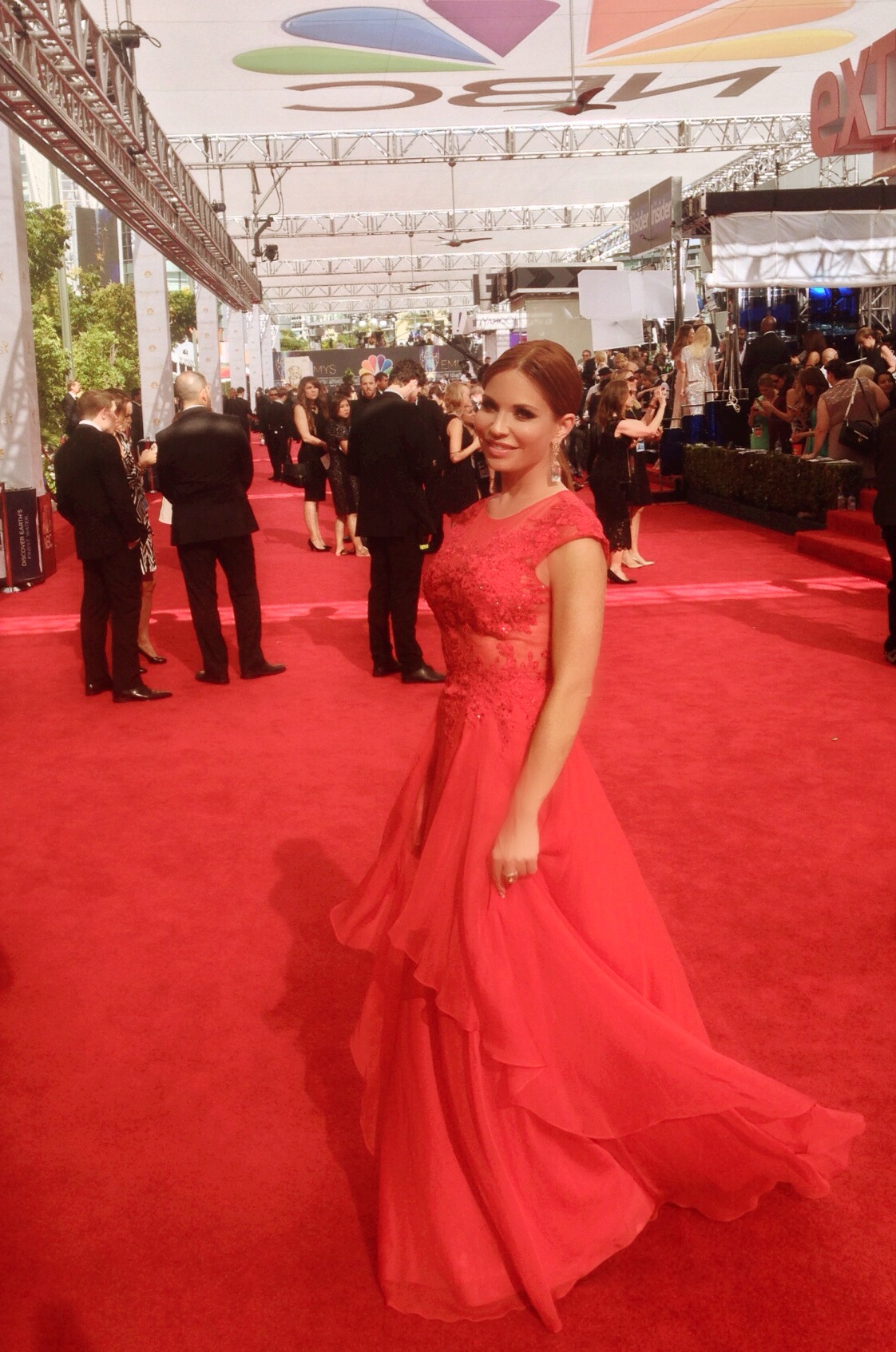 Walking the press line for Emmy's 2014