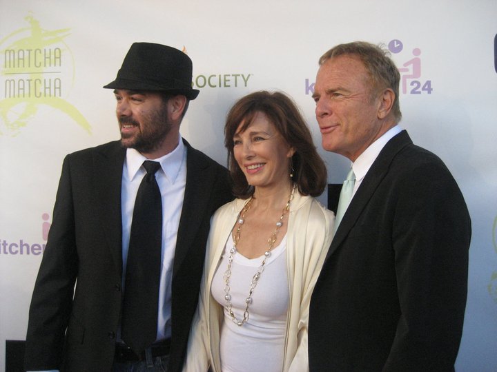 Lee Burns, Anne Archer, Terry Jastrow. On the red carpet at the Filmanthropy Film Festival.