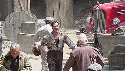 Live action still from the set of 