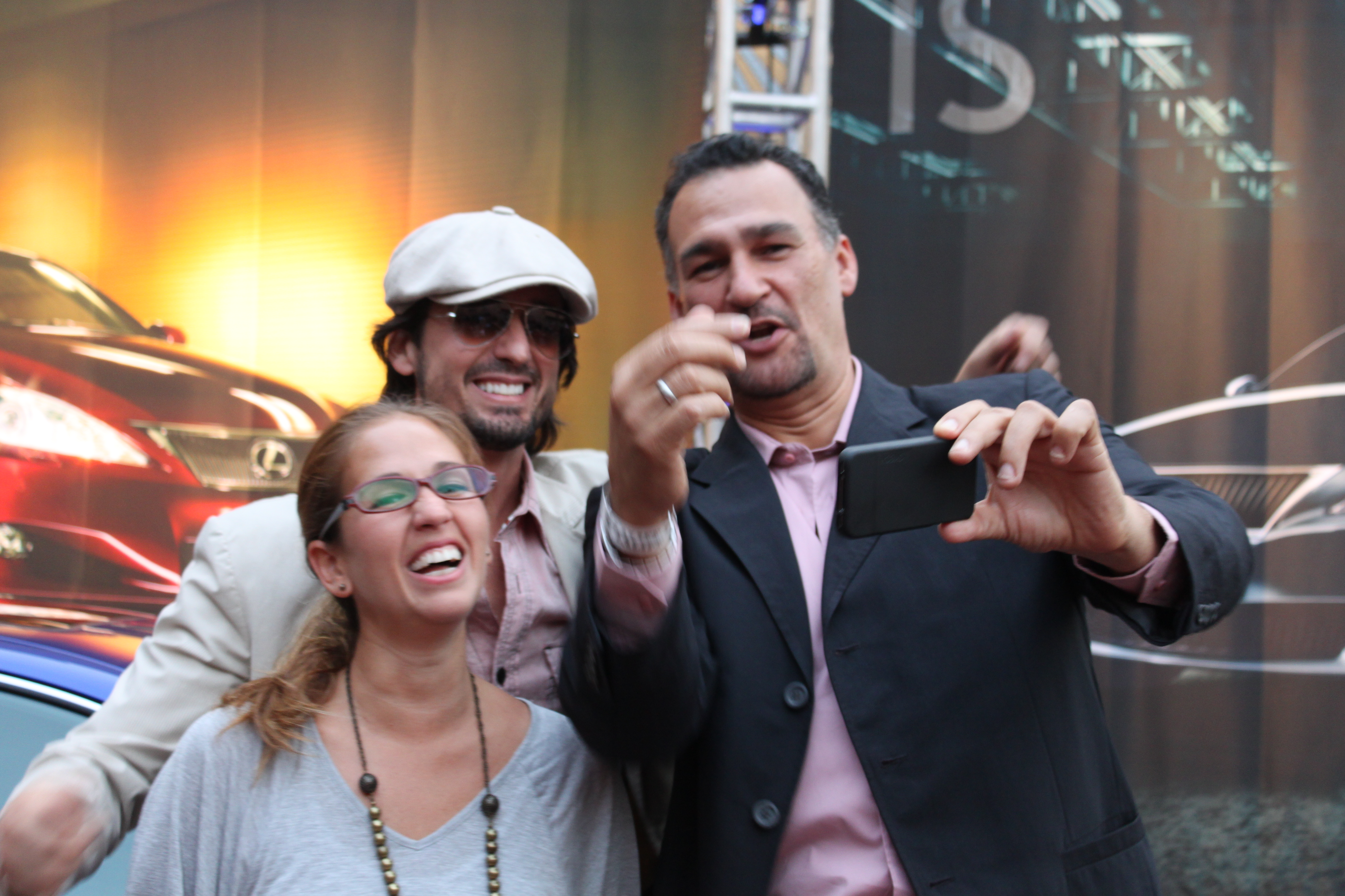 Kike Santander y Friends, a fun selfie moment - 14th Los Angeles Latino International Film Festival 2010 (Photo by 