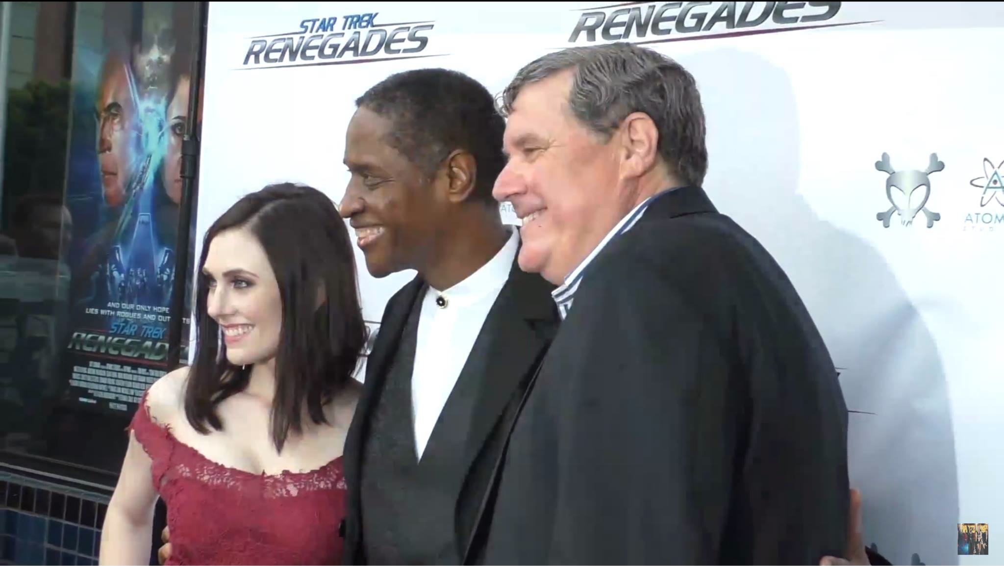 Adrienne Wilkinson (Captain Lexxa Singh), Tim Russ (Tuvok), Jon Macht - Star Trek Renegades Premiere red carpet