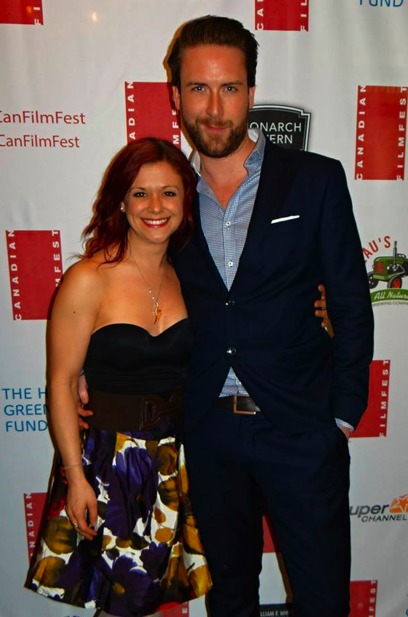 Nick Smyth and Caleigh Le Grand at red carpet event for 