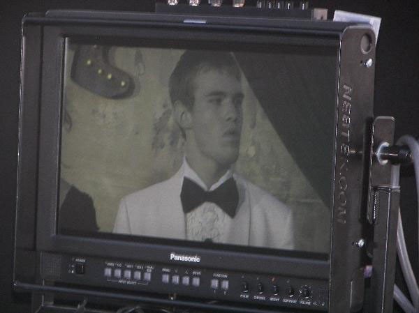 Jesse on a commercial set, 2006