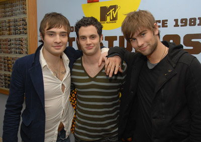 Penn Badgley, Chace Crawford and Ed Westwick