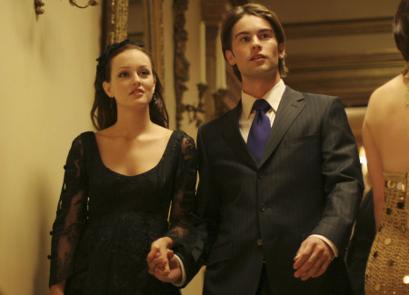 Still of Leighton Meester and Chace Crawford in Liezuvautoja (2007)