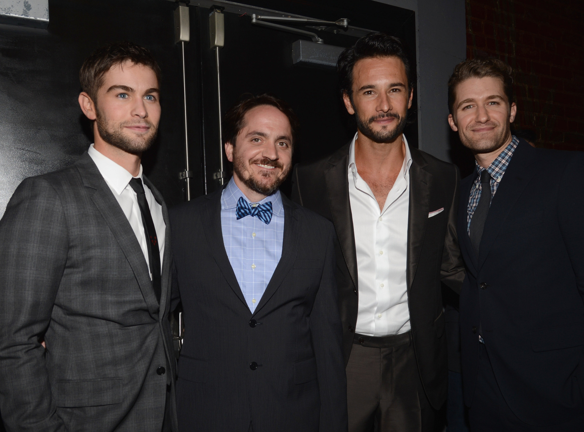 Rodrigo Santoro, Ben Falcone, Matthew Morrison and Chace Crawford at event of Ko laukti kai laukies (2012)