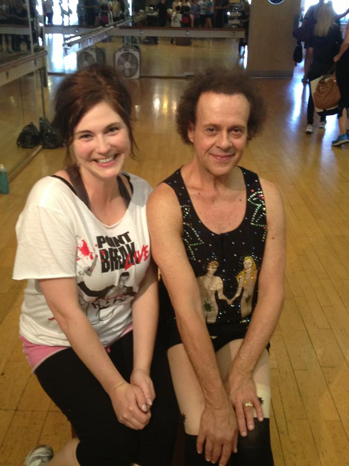 At Slimmons with Richard Simmons!
