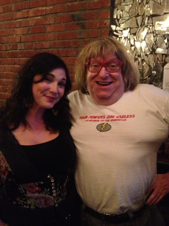 Amber Hubert with Bruce Vilanche