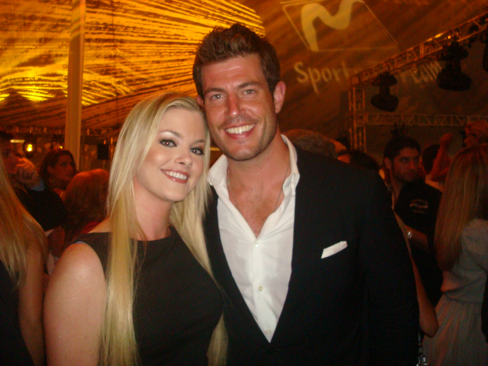 Jessica and Jesse Palmer at an ESPY after party