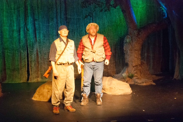 David St. James and Michael Dempsey perform in Duck Hunter Shoots Angel by Mitch Albom. Jessica Mathews was a Producer - Carrie Hamilton Theatre at the Pasadena Playhouse