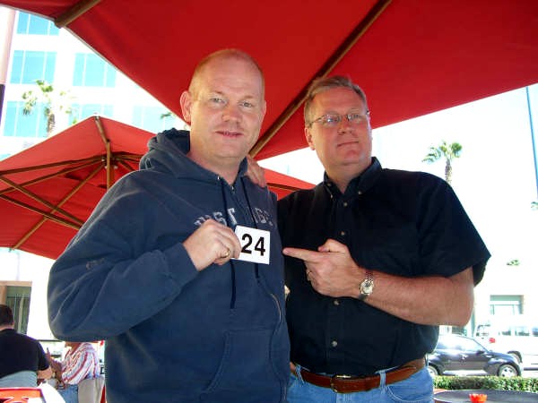 My favorite pic of me and Glenn Morshower. Lunch in LA and guess what our table number was?