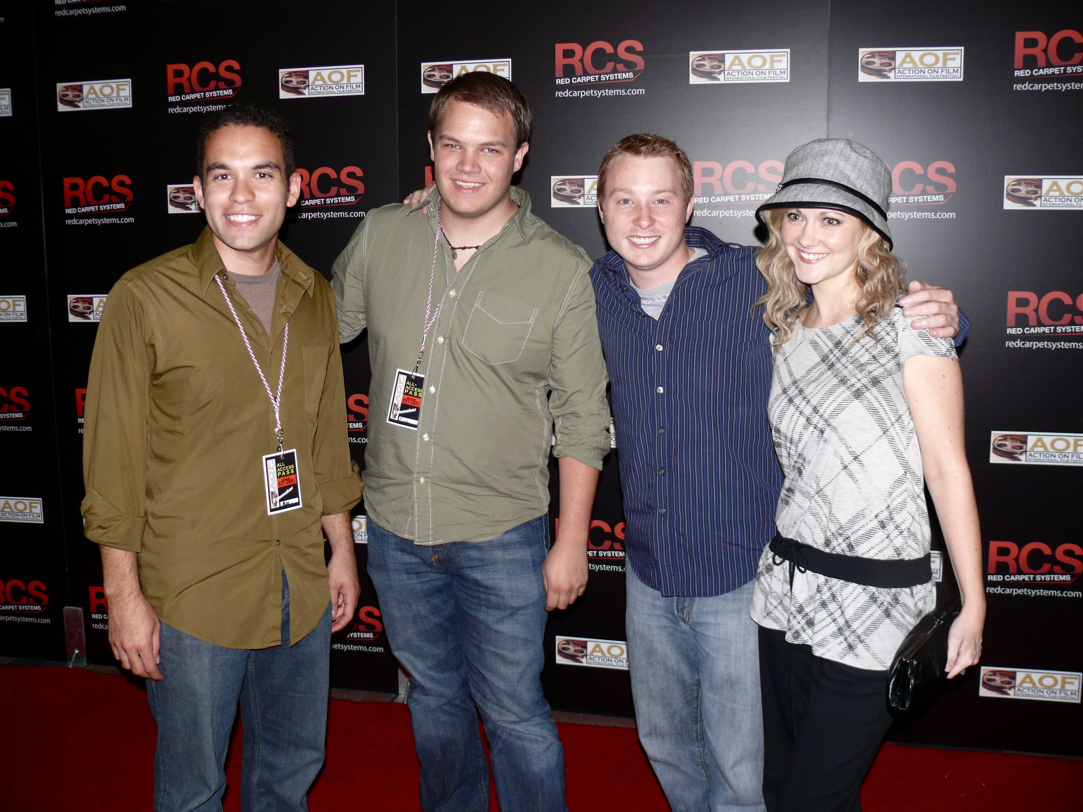 Daniel Noa, Brandon Rice, Jason Collett, and Amy Treadwell at the Action On Film Festival 2009 screening of 
